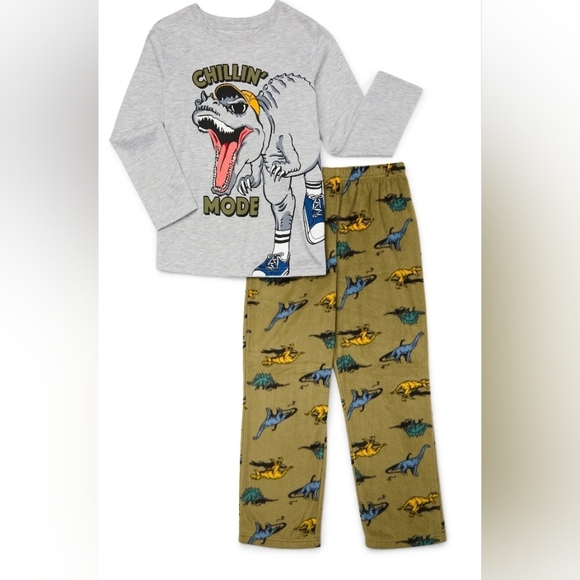 wonder nation Other - Nwt boys 2 piece pj set chillen mode t-rex